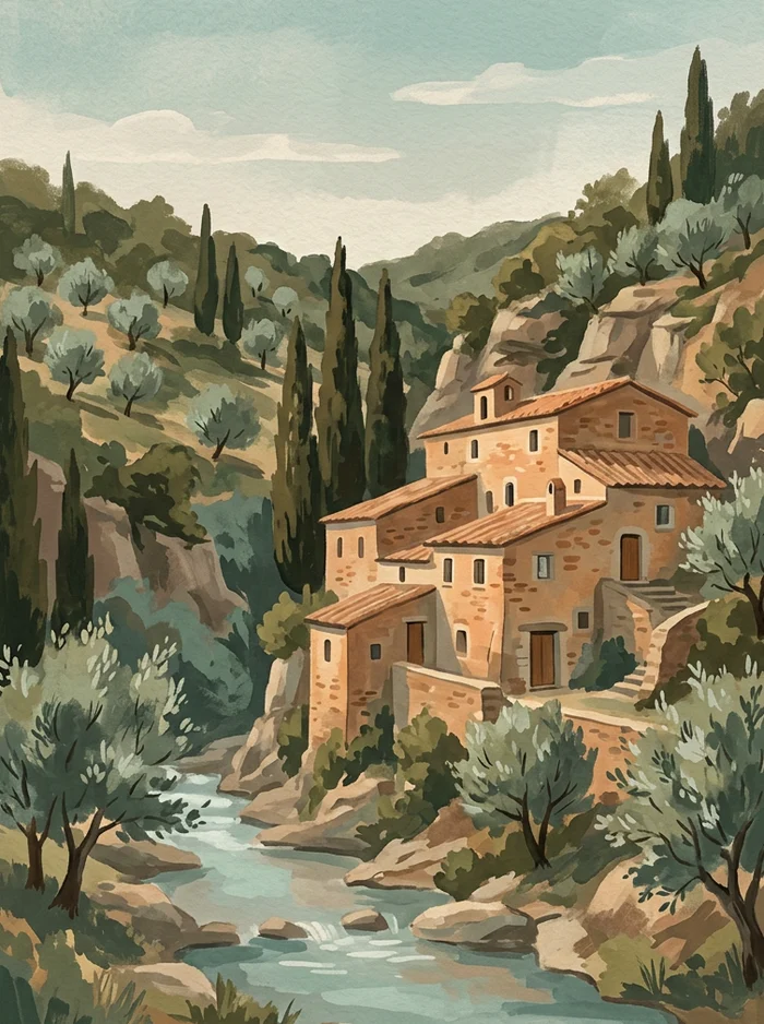 Thumbnail della verticale "Spiritualità e silenzio" della guida di Cortona